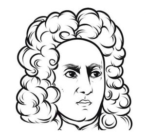 Dibujar A Isaac Newton Paso a Paso Fácil