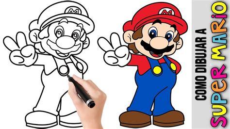 Cómo Dibujar A Mario Para Niños Paso a Paso Fácil