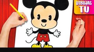 Cómo Dibujar A Minnie Mouse Kawaii Paso a Paso Fácil