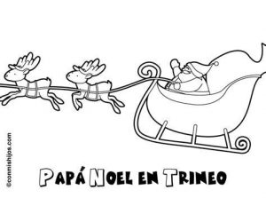 Cómo Dibuja A Papa Noel En Su Trineo Fácil Paso a Paso