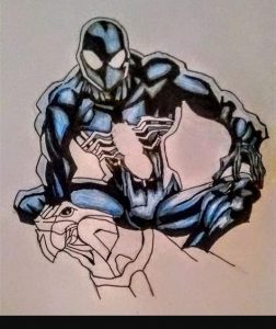 Cómo Dibujar A Spiderman Negro Paso a Paso Fácil