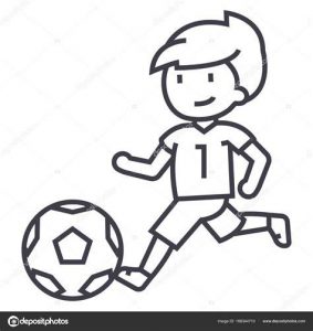 Dibuja A Una Persona Jugando Futbol Paso a Paso Fácil