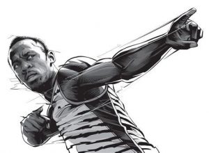 Dibuja A Usain Bolt Fácil Paso a Paso