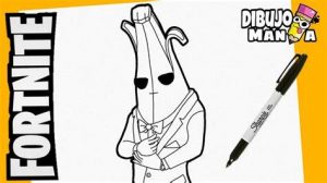 Dibujar Al Agente Banano Fácil Paso a Paso