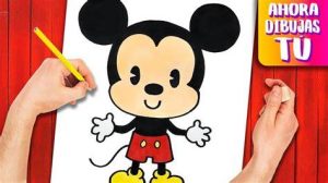 Dibuja Al Mickey Mouse Paso a Paso Fácil
