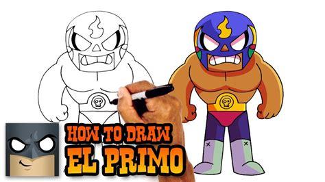Cómo Dibuja Al Primo Brawl Stars Fácil Paso a Paso