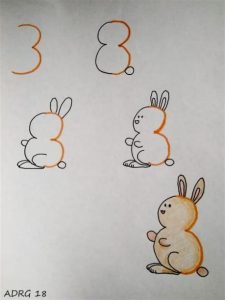 Dibujar Animales De Numetos Fácil Paso a Paso