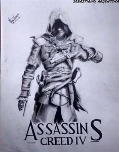 Cómo Dibuja Assassins Creed Unity Fácil Paso a Paso