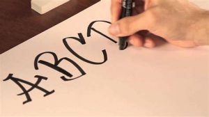 Cómo Dibujar Con Letras Paso a Paso Fácil