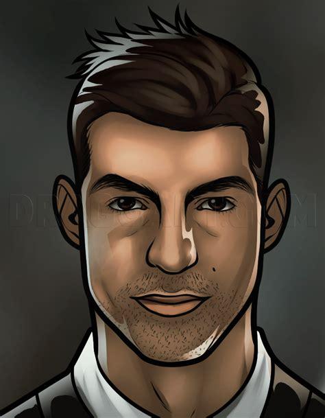 Dibuja Cristiano Ronaldo Fácil Paso a Paso