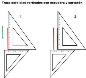Dibuja Diagonales Con Escuadra Y Cartabon Fácil Paso a Paso