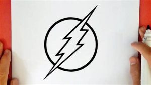 Cómo Dibujar El Logo De Flash Paso a Paso Fácil