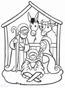 Dibujar El Nacimiento De Jesus Fácil Paso a Paso
