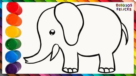 Cómo dibujar Elefantes Para Niños 】 Paso a Paso Muy Fácil 2023 - Dibuja  Fácil