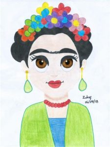Dibuja Frida Kahlo Fácil Paso a Paso