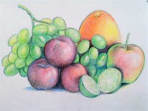 Dibujar Frutas Realistas Paso a Paso Fácil