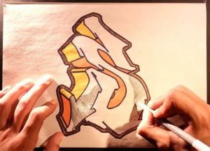 Cómo Dibujar Graffitis En 3D Paso a Paso Fácil