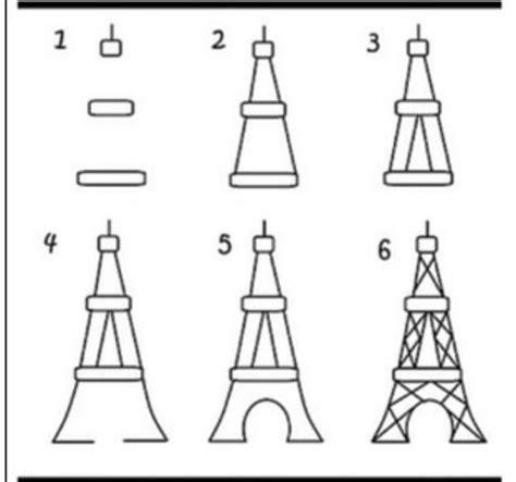 Dibujar La Torre Eiffel Para Niños Paso a Paso Fácil