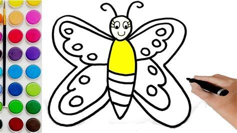 Cómo dibujar Mariposas Para Niños 】 Paso a Paso Muy Fácil 2023 - Dibuja  Fácil