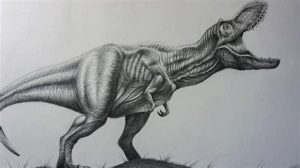 Dibuja Tiranosaurio Rex Paso a Paso Fácil