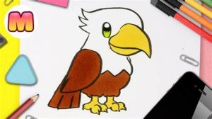 Dibuja Un Aguila Kawaii Fácil Paso a Paso