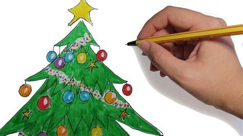 Cómo Dibuja Un Arbol De Navidad Para Niños Paso a Paso Fácil