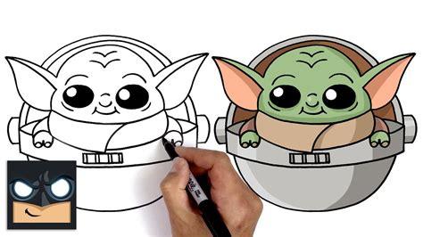 Dibujar Un Baby Yoda Fácil Paso a Paso