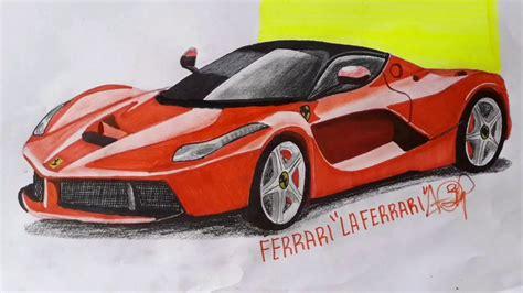 Cómo Dibuja Un Ferrari La Ferrari Paso a Paso Fácil