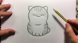 Dibuja Un Gato Con Circulos Paso a Paso Fácil