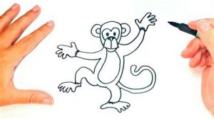 Cómo Dibujar Un Mono Para Niños Fácil Paso a Paso