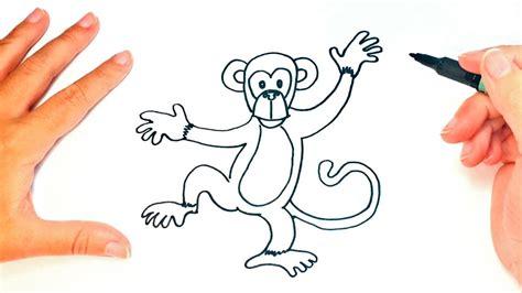 Cómo dibujar Un Mono Para Niños 】 Paso a Paso Muy Fácil 2023 - Dibuja Fácil