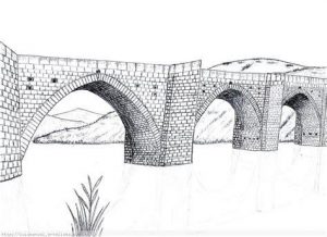 Dibuja Un Puente Romano Paso a Paso Fácil