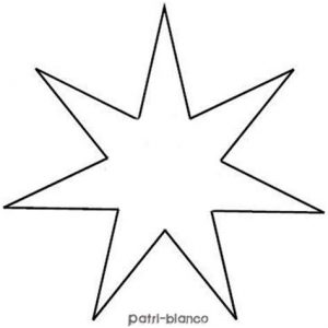 Cómo Dibuja Una Estrella De 7 Picos Paso a Paso Fácil