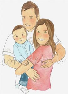 Dibujar Una Familia De 3 Personas Fácil Paso a Paso
