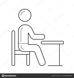 Cómo Dibujar Una Persona Sentada En Una Silla Paso a Paso Fácil