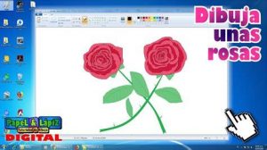 Dibuja Una Rosa En Paint Paso a Paso Fácil