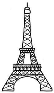 Dibujar Una Torre Eiffel Sencilla Paso a Paso Fácil