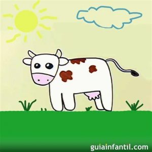 Dibujar Una Vaca Niños Fácil Paso a Paso