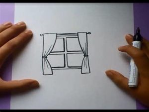 Cómo Dibuja Una Ventana En 3D Fácil Paso a Paso